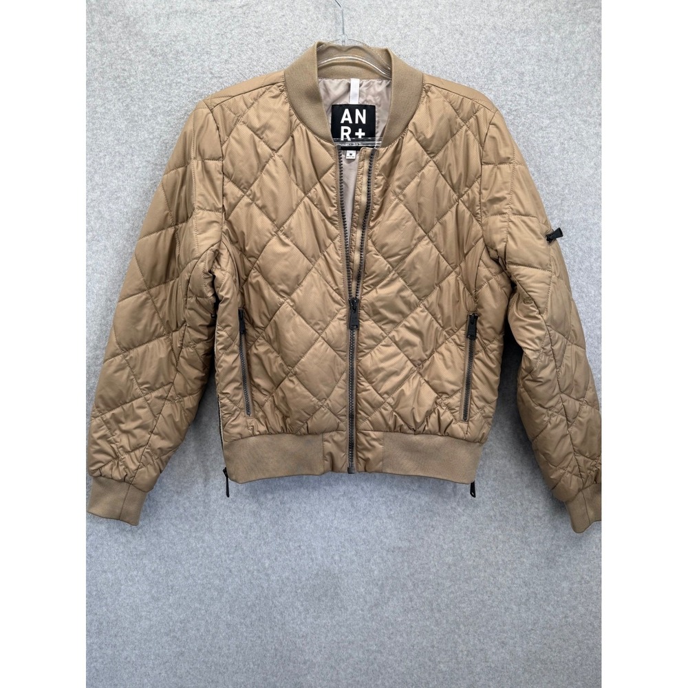 Alp N Rock Metro II Bomber Jacket Womens M Tan Quilted Primaloft Eco-Friendly - Picture 2 of 11